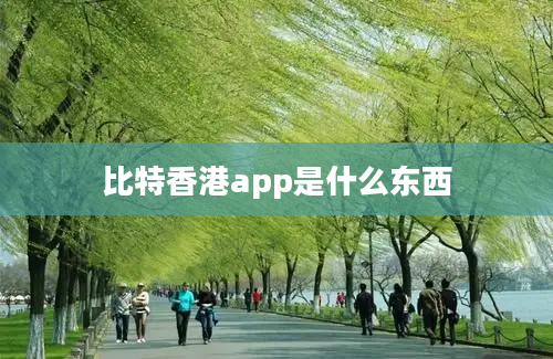 比特香港app是什么东西