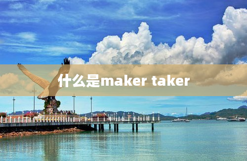 什么是maker taker